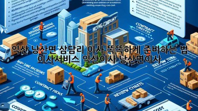 📦 익산 낭산면 삼담리 이사, 똑똑하게 준비하는 법! #이사서비스 #익산이사 #낭산면이사
